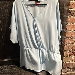 Vince Camuto Amalfi Breeze F1 Color 465 Dew Blue Blouse XL